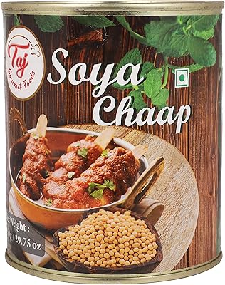 Taj soya chaap (bâtons de soja, morceaux sur bâtonnets, végétarien, en saumure), 850g. DIAYTAR COTE D'IVOIRE est une destination de shopping en ligne idéale pour les habitants de Côte d'Ivoire, avec plus de 300 000 produits issus de diverses catégories. La boutique en ligne garantit des prix compétitifs et met en place des promotions régulières pour offrir le meilleur rapport qualité-prix à ses clients. En outre, son service client est à l'écoute pour fournir une expérience d'achat en ligne sans souci.