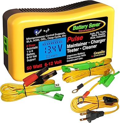 Chargeur d'impulsions premium battery saver 6 et 12 v 50 w