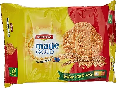 Biscuits au thé britannia souci 90g paquet de 8