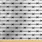 Tissu de fil de fer barbelé lunaire par mètre, clôture de fil