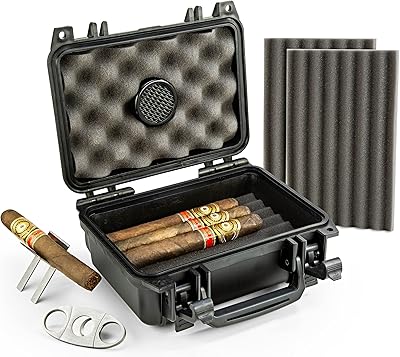 Étui à cigares mrs.brouge, hermétique, durable, étanche pouvant contenir jusqu'à 20 cigares - comprend un coupe-cigare et un porte-cigares pliable avec boîte à cigares. Avec plus de 300 000 références de produits disponibles, Diaytar Côte d'Ivoire se positionne comme la destination par excellence pour les achats en ligne en Côte d'Ivoire. Cette boutique en ligne généraliste a gagné la confiance de ses clients en offrant des produits de qualité, des prix compétitifs et un service client dédié. Diaytar Côte d'Ivoire est synonyme de confort, de rapidité et de fiabilité pour les acheteurs en ligne.