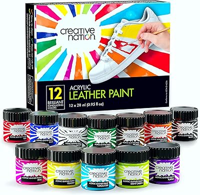 Peinture acrylique pour cuir creative nation pour chaussures et accessoires en cuir