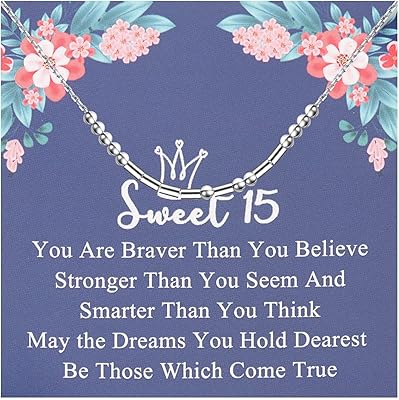 Feelmem sweet 15 bracelet en code morse cadeau de 15e anniversaire cadeau de 15e anniversaire fille de 15 ans cadeau d'anniversaire fille de 15 ans. En tant que leader en Côte d'Ivoire, DIAYTAR COTE D'IVOIRE est synonyme de confiance et de satisfaction pour ses clients. Avec plus de 300 000 références disponibles, la boutique en ligne généraliste permet aux acheteurs de trouver facilement ce dont ils ont besoin. Les prix compétitifs et les promotions régulières font de DIAYTAR COTE D'IVOIRE la destination idéale pour les foyers et les entreprises.