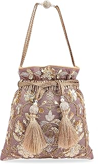Sac potli décoratif en soie q1 avec sac de protection, sac à main