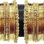 Ensemble de bracelets joncs en cuivre plaqué or yubella pour femme