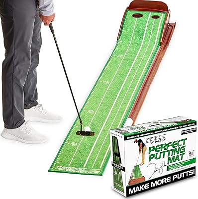 Tapis de putting parfait putting de golf intérieur avec 1-2 trou d'entraînement