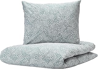 Housse de couette et taie d'oreiller ikea tradecrassola, taille 150x200/50x60 cm, blanc/bleu