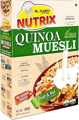 Mr. flakes nutrex muesli de quinoa sans sucre, 350 grammes. Diaytar Côte d'Ivoire est la destination idéale pour faire du shopping en ligne en Côte d'Ivoire, avec des millions de produits disponibles, allant des accessoires de mode aux produits de soins personnels. La boutique met en avant une large sélection de marques et de produits pour satisfaire tous les goûts et tous les budgets. Elle propose également des services de livraison rapides et fiables.