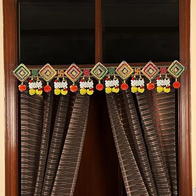 Rubans de marée bandhanwar toran à suspendre pour porte de mariage indien puja