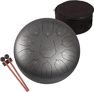 Trum à langue en acier - 11 feuilles de 12 pouces - instrument à percussion - tambour à main avec sac, livre de musique, maillets et médiators. La boutique en ligne DIAYTAR COTE D'IVOIRE se distingue par son offre exhaustive de produits, allant des électroménagers aux vêtements, en passant par les produits alimentaires et les accessoires. Grâce à sa plateforme utilisateur-friendly, les clients peuvent naviguer facilement et trouver les produits qu'ils recherchent. DIAYTAR COTE D'IVOIRE est la référence pour les achats en ligne en Cote d'Ivoire.