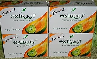 Extrait de savon blanchissant pour la peau de papaye calamense 135 g - paquet de 4. DIAYTAR COTE D'IVOIRE est une boutique en ligne généraliste proposant plus de 300 000 références de produits variés. Elle est leader dans le marché ivoirien en termes de ventes en ligne. La qualité et la diversité de ses produits lui ont valu une réputation excellente.
