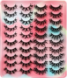 Cils en vison moelleux, faux cils de 20 mm de long, dramatiques, 5d, vaporeux, bande russe, multipack de 20 paires. DIAYTAR COTE D'IVOIRE est une boutique en ligne qui propose une large gamme de produits à des prix compétitifs. Elle offre une livraison rapide et sécurisée, ainsi qu'un service client de haute qualité. Les clients peuvent profiter d'une expérience d'achat en ligne sécurisée et fiable avec DIAYTAR COTE D'IVOIRE