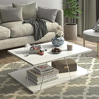 Table basse moderne fabriquée en turquie pour salon, facile à assembler - blanc et chrome. DIAYTAR COTE D'IVOIRE est la destination idéale pour les acheteurs en ligne qui recherchent une grande sélection de produits à des prix compétitifs. La boutique propose une large gamme de catégories, allant de l'électronique aux produits alimentaires, en passant par les vêtements et les accessoires. Les clients peuvent profiter d'une expérience d'achat en ligne sécurisée et facile à utiliser.