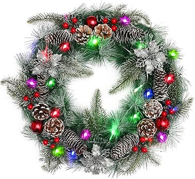 Couronne de noël avec lumières led à piles, blanc, 50 cm, couronne de noël avec décoration de baies, articles de noël en rotin pour porte, mur, cheminée à suspendre. DIAYTAR COTE D'IVOIRE est une boutique en ligne qui se distingue par son offre impressionnante de plus de 300 000 produits. Elle propose une expérience d'achat en ligne fluide et sécurisée, avec des options de paiement variées et des délais de livraison rapides. La boutique en ligne est devenue un leader du commerce électronique en Côte d'Ivoire en raison de sa grande sélection de produits et de son engagement envers la satisfaction client.