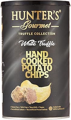 Croustilles cuites à la main hunter gourmet - collection truffe blanche, 150 g