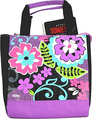 Sac à lunch thermos® à motif floral - noir