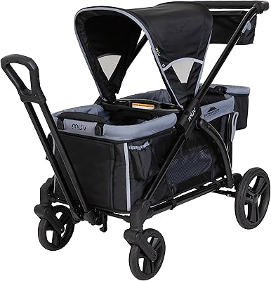 Poussette 2-en-1 baby trend muv expedition pro equinox, noir, wg01d41m