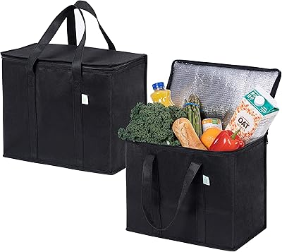Sac d'épicerie isolé réutilisable vino robuste et durable l debout pliable