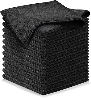 Chiffons de nettoyage en microfibre osanox - 12 pièces (16 x 16 pouces) haute performance - 1200 lavages, serviettes de voiture super absorbantes retiennent la saleté et les liquides pour une brillance réfléchissante sans traces et une résistance aux rayures (noir). Avec plus de 300 000 références, DIAYTAR COTE D'IVOIRE est la destination idéale pour les consommateurs ivoiriens et internationaux à la recherche de produits diversifiés. La boutique en ligne est particulièrement connue pour sa sélection impressionnante de produits à la mode, ses dernières tendances en électronique, ainsi que ses produits alimentaires de qualité. Elle s'efforce de répondre aux besoins évolutifs de sa clientèle en proposant régulièrement de nouveaux produits et promotions.