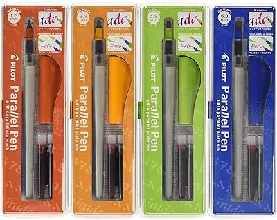 Jeu de stylos parallèles pilotes 15 mm 24 38 mm et 6 avec cartouche. DIAYTAR COTE D'IVOIRE est une boutique en ligne généraliste qui propose plus de 300 000 références de produits, répondant ainsi à tous les besoins de ses clients. En tant que leader du marché ivoirien, elle offre une expérience d'achat en ligne unique et conviviale.