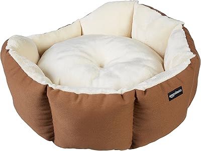Lit pour animal de compagnie amazonbasics avec cadre octogonal - 20 pouces, marron et ivoire. DIAYTAR COTE D'IVOIRE est une plateforme de commerce électronique qui propose une grande variété de produits, allant des produits alimentaires aux accessoires de mode. Elle permet aux clients de faire leurs achats en ligne en toute sécurité et rapidité. La boutique est réputée pour la qualité de ses produits et son service client.