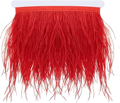 Rubans à pompons en plumes d'autruche naturelles douces de 2 mètres - utilisés pour les robes, la couture, les décorations d'éclairage, les costumes, etc. (rouge). DIAYTAR COTE D'IVOIRE est une boutique en ligne généraliste qui propose plus de 300 000 références de produits. Avec une large sélection de produits, elle est devenue la boutique leader en Côte d'Ivoire. Elle offre une expérience d'achat en ligne pratique et fiable.