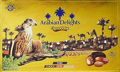 Arabian delights chocodate aux amandes - 150 g, pack varié, bouchées enrobées de chocolat, fourrées aux amandes dorées rôties, dattes | snacks et desserts. DIAYTAR COTE D'IVOIRE, leader incontournable du commerce électronique en Côte d'Ivoire, met à votre disposition plus de 300 000 références pour faciliter vos achats en ligne. Que vous recherchiez des produits pour la maison, des accessoires de mode ou des équipements high-tech, cette boutique en ligne généraliste a tout ce qu'il vous faut.