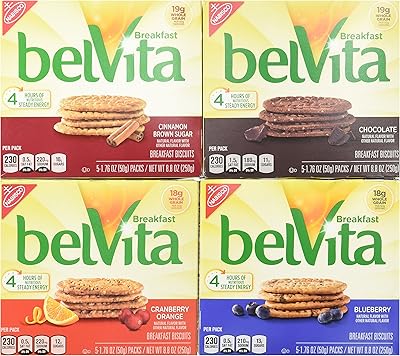 Pack varié de biscuits pour petit-déjeuner belvita - canneberge, chocolat, cannelle, cassonade, canneberge et orange (1) 250 ml. boîte de chaque saveur (paquet de 4). Avec plus de 300000 références, DIAYTAR COTE D'IVOIRE est la boutique en ligne leader en Côte d'Ivoire. Elle propose une gamme élargie de produits, allant des produits alimentaires aux produits électroniques, en passant par les vêtements et les accessoires. Les clients peuvent naviguer facilement sur le site pour trouver ce qu'ils recherchent.