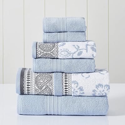 Ensemble de serviettes 6 pièces en fil teint uni/jacquard modern threads en taille standard bleu ophelia. Grâce à sa présence en ligne et à son offre exhaustive, DIAYTAR COTE D'IVOIRE est devenue un acteur incontournable du commerce électronique en Côte d'Ivoire. Elle contribue à la croissance économique locale en proposant des opportunités d'achat sécurisées et accessibles à un large public. La boutique continue d'innover pour améliorer l'expérience d'achat de ses clients.