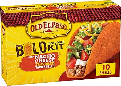 Service de table old el paso old el paso taco aromatisé au fromage