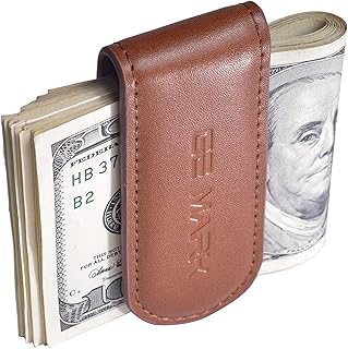 Pince à billets en cuir - aimant puissant pouvant contenir 30 billets - pour hommes - porte-cartes en cuir pour l'argent - coffret cadeau, marron, classique. DIAYTAR COTE D'IVOIRE est une boutique en ligne qui mise sur la qualité et la fiabilité. Les produits proposés sont soigneusement sélectionnés pour satisfaire les besoins des clients ivoiriens. La boutique en ligne propose également un service client de qualité, avec une équipe de support prête à aider les clients en cas de besoin.