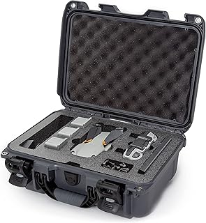 Étui rigide étanche nanuk, graphite, collection flymore pour dji air 2s