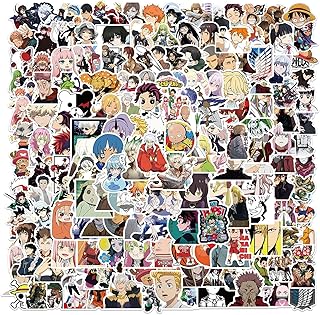 200 pièces d'autocollants imperméables en vinyle de dessin animé mignon pour bouteille d'eau