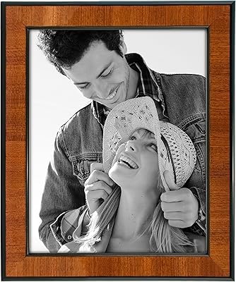 Cadre photo en bois de noyer malden international designs, 8" x 10", noyer