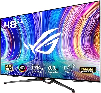 Moniteur de jeu asus rog swift oled, noir, 48\" 4k oled. DIAYTAR COTE D'IVOIRE, la référence des boutiques en ligne en Côte d'Ivoire, offre une expérience de shopping inédite avec des produits variés et des promotions régulières.