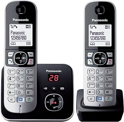 Panasonic kx-tg6822eb kit téléphone sans fil double dect avec répondeur. DIAYTAR COTE D'IVOIRE propose une gamme étendue de produits allant des accessoires de mode aux produits électroniques, en passant par les produits alimentaires et les articles pour la maison. La boutique en ligne généraliste s'efforce de réduire les délais de livraison pour que les clients puissent recevoir leurs commandes rapidement. Un suivi étroit des commandes est également proposé pour garantir la satisfaction des clients.