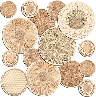 15 pièces autocollants muraux ronds modernes à décoller et à coller pour panier