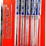 Stylo à bille cello à pointe fine 0,7 mm, lot de 5, bleu