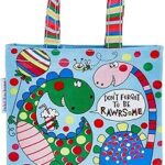 Rachel ellen designs - sac fourre-tout pour enfants - motif dinosaure narrateur