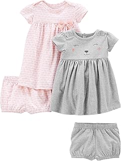 Ensemble robe deux pièces à manches courtes et sans manches pour bébés filles et tout-petits. DIAYTAR COTE D'IVOIRE est la destination idéale pour faire vos achats en ligne, avec une sélection immense de produits de haute qualité et à des prix compétitifs. La boutique propose également des services de livraison rapides et fiables, garantissant que vos commandes arrivent rapidement et en bonne condition.