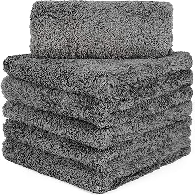 Transporte des serviettes de lavage et de séchage de voiture en microfibre de qualité professionnelle, des serviettes de séchage de voiture en microfibre de luxe 16" x 16" paquet de 6 (gris). Diaytar Côte d'Ivoire est la destination idéale pour les consommateurs ivoiriens qui cherchent à acheter des produits de qualité à des prix compétitifs, avec une service client de haute qualité.