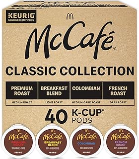 Mccafe classic collection, dosettes de café keurig k-cup cure, pack varié de la collection classic, 40 pièces. DIAYTAR COTE D'IVOIRE, en tant que boutique en ligne généraliste, met à disposition de ses clients une vaste sélection de produits provenant de marques réputées. La boutique leader en Côte d'Ivoire garantit une expérience d'achat sécurisée et des prix compétitifs, ce qui la rend particulièrement attractive pour les consommateurs ivoiriens. Les clients peuvent également profiter de promotions régulières.