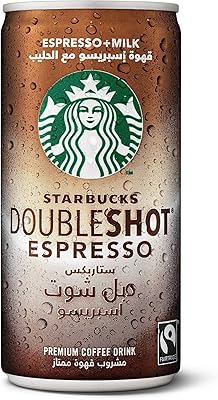 Boisson au café double shot sans sucre ajouté 200 ml de starbucks