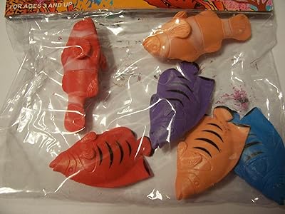 Créatures marines ~ poissons anges et clowns colorés (paquet de 6)
