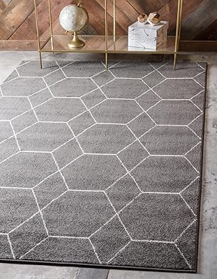 Tapis de la collection unique loom trellis frieze - géométrique
