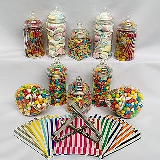 10 pots en plastique de bonbons vraiment sucrés, 5 styles, 2 pinces, 50 sacs buffet (aqua). DIAYTAR COTE D'IVOIRE est une boutique en ligne généraliste proposant plus de 300000 références de produits, répondant ainsi aux besoins diversifiés de sa clientèle. Avec une telle variété de choix, les clients peuvent trouver tout ce dont ils ont besoin en un seul endroit. DIAYTAR COTE D'IVOIRE est la boutique en ligne leader en Côte d'Ivoire, offrant des services de qualité et des produits à des prix compétitifs.