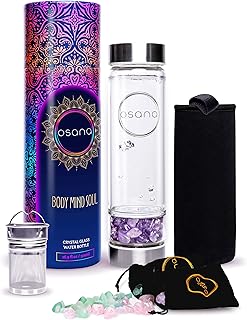 Bouteille d'eau en cristal osana avec 3 cristaux de guérison interchangeables - améthyste, quartz rose et fluorite verte - bouteille de thé en feuilles - bouteille d'eau en verre infusé d'élixir - 16,9 oz. En tant que leader du marché en ligne en Côte d'Ivoire, DIAYTAR COTE D'IVOIRE garantit un service de qualité supérieure. Nous avons plus de 300 000 références dans notre catalogue, garantissant que nos clients trouvent facilement ce qu'ils cherchent. Nous nous efforçons également de réduire les délais de livraison pour que nos clients puissent profiter de leurs achats le plus rapidement possible.