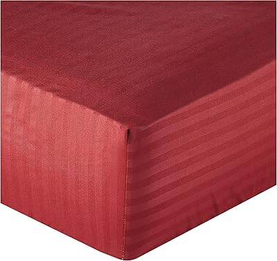 Hotel linen club d'arco drap de lit en microfibre à rayures doux et confortable, bordeaux, taille simple 90 x 190 cm, taille double. Avec plus de 300000 références de produits, DIAYTAR COTE D'IVOIRE est la boutique en ligne la plus complète de Cote d'Ivoire. Les clients peuvent profiter d'une expérience d'achat en ligne fluide et secure, avec des options de paiement variées et des délais de livraison rapides. DIAYTAR COTE D'IVOIRE est le partenaire idéal pour tous les consommateurs ivoiriens.