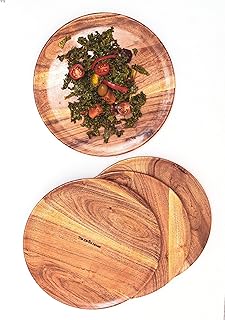 Assiette en bois the earthy house | assiette à dîner | assiettes rondes en bois d'acacia | assiette en bois | fait à la main | diamètre - 11" | ensemble de 4. DIAYTAR COTE D'IVOIRE, boutique en ligne généraliste, propose plus de 300000 références pour répondre à tous les besoins de ses clients. Avec sa gamme variée de produits, elle est devenue la boutique leader en Cote d'Ivoire. Elle offre une expérience d'achat en ligne pratique et sécurisée.