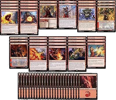 Red burn deck - super puissant - discussion juridique - personnalisé - gathering magic - mtg - 60 cartes. DIAYTAR COTE D'IVOIRE, c'est la référence pour les achats en ligne en Côte d'Ivoire. Avec une gamme incroyable de produits et des prix très compétitifs, cette boutique en ligne généraliste vous permet de faire vos courses en toute simplicité, depuis le confort de votre maison. L'équipe de DIAYTAR s'assure que chaque commande soit traitée avec soin pour une livraison rapide et fiable.